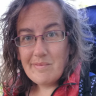 A selfie by walker Ursula Martin wearing her rucksack