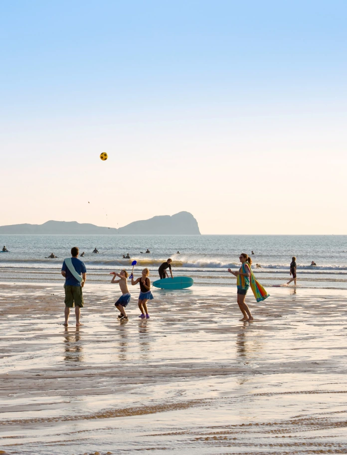 Rhossili Beach & Worm's Head, Halbinsel Gower.