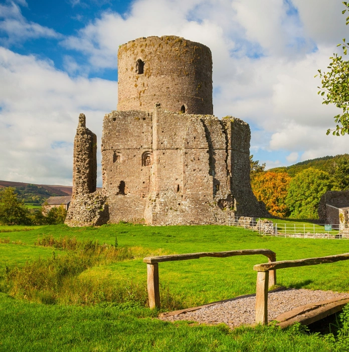 foot bridge and castle.