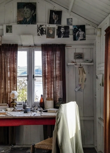 Bwrdd ysgrifennu Dylan Thomas.
