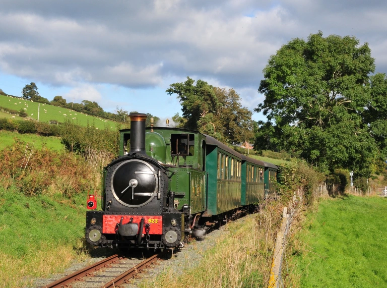 Trên stêm yng nghefn gwlad.