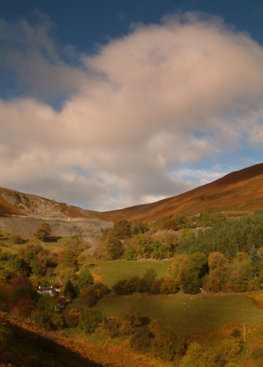 hills and sky.