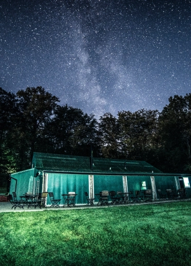 Dark skies at Llanerchaeron.