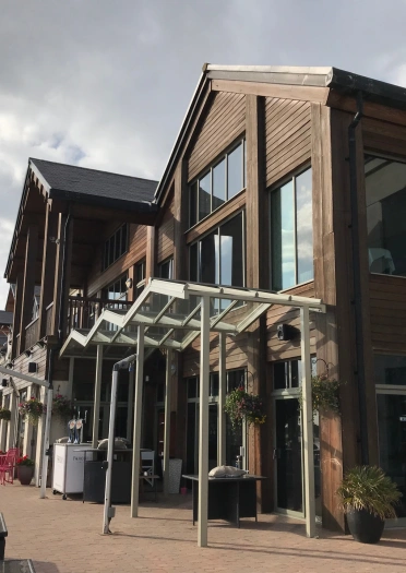exterior of hotel.