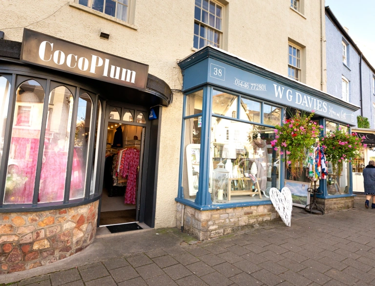 shop fronts.