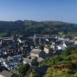 Machynlleth o’r awyr.