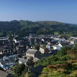 Machynlleth o’r awyr.